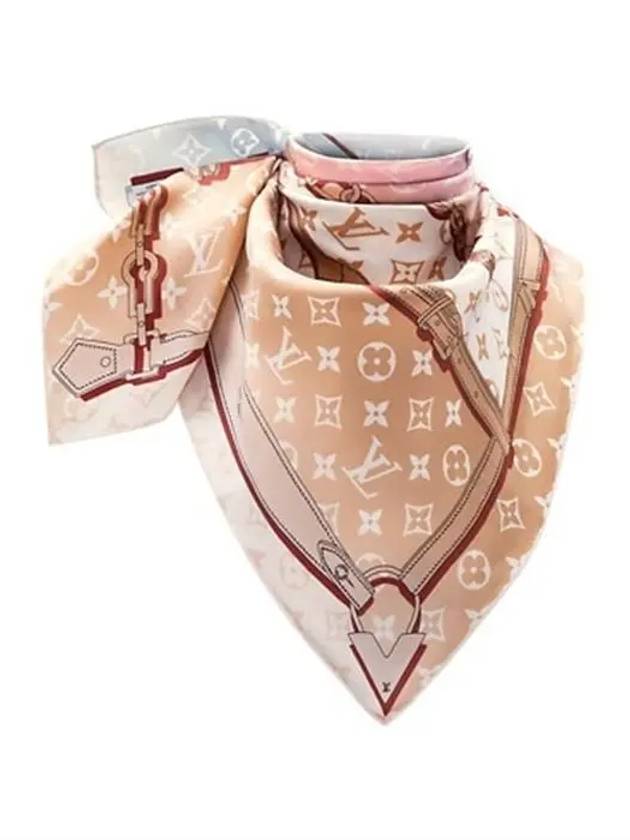 Monogram Confidential Square 70 Scarf Grey - LOUIS VUITTON - BALAAN 3