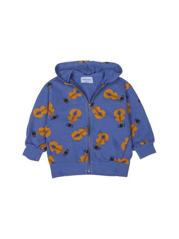 Kids Acoustic Guitar All-Over Hooded Jacket Blue - BOBO CHOSES - BALAAN 1