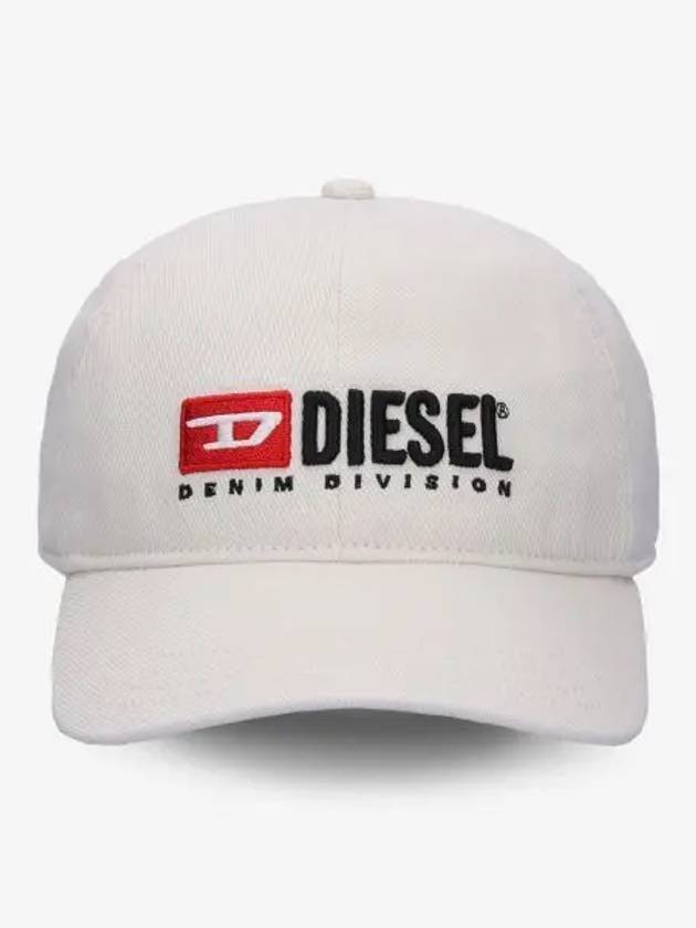 Corry Div Wash Logo Embroidery Base Ball Cap White - DIESEL - BALAAN 2