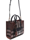 Tartan Check Freya Mini Tote Bag Brown - BURBERRY - BALAAN 4