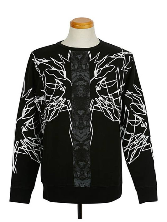 EM2007 SANGBLEU SNAKE CREW BLACK Man to Man - MARCELO BURLON - BALAAN 2