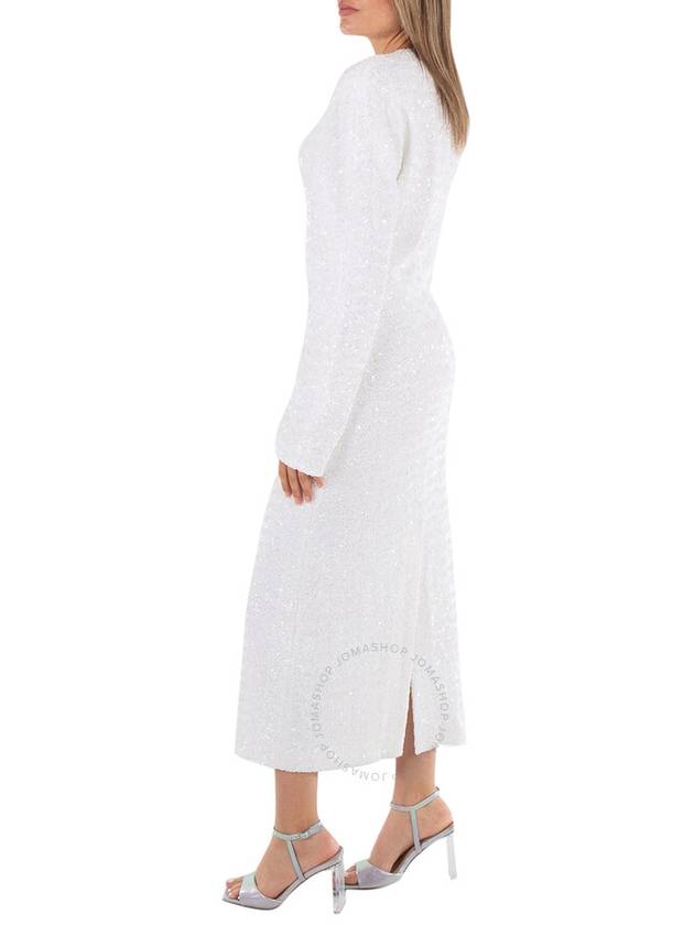 Gauchere Ladies White Vinona Long-Sleeve Sequined Stretch-Jersey Maxi Dress, Brand Size 38 (US Size 6) - GAUCHERE - BALAAN 3