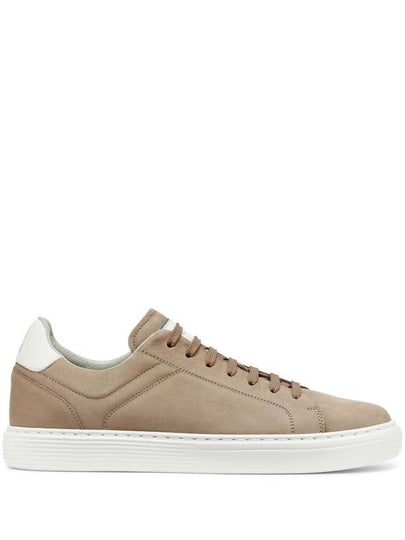 Suede Low Top Sneakers Beige - BRUNELLO CUCINELLI - BALAAN 2