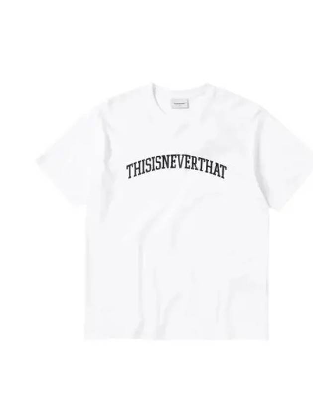 Arch Logo Short Sleeve T Shirt White - THISISNEVERTHAT - BALAAN 1