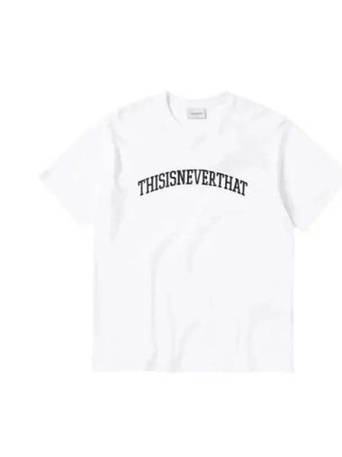 Arch Logo Short Sleeve T Shirt White - THISISNEVERTHAT - BALAAN 1