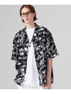 Open Collar Hawaiian Shirt Black - GO STREET - BALAAN 1