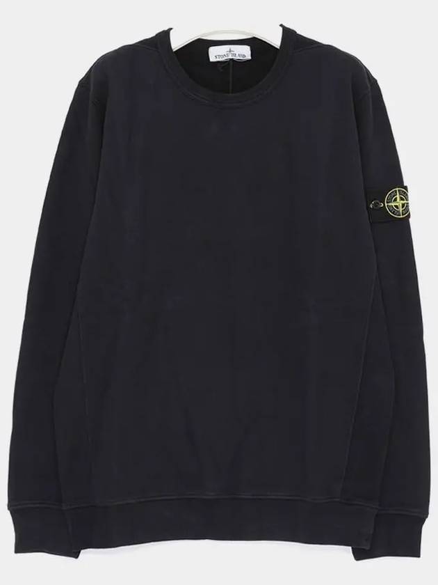 Wappen Patch Crew Neck Cotton Sweatshirt Navy - STONE ISLAND - BALAAN 3