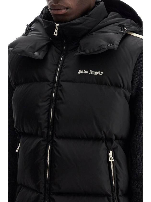 sleeveless down jacket with contrasting - PALM ANGELS - BALAAN 4