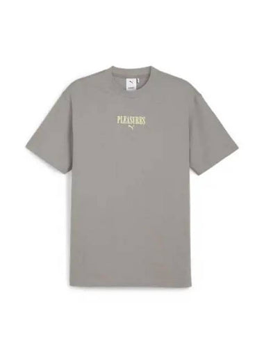 Pleasures Graphic Short Sleeve T-Shirt Grey - PUMA - BALAAN 1