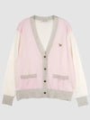 Baby Fox Patch Color Block Cardigan Pale Pink - MAISON KITSUNE - BALAAN 2