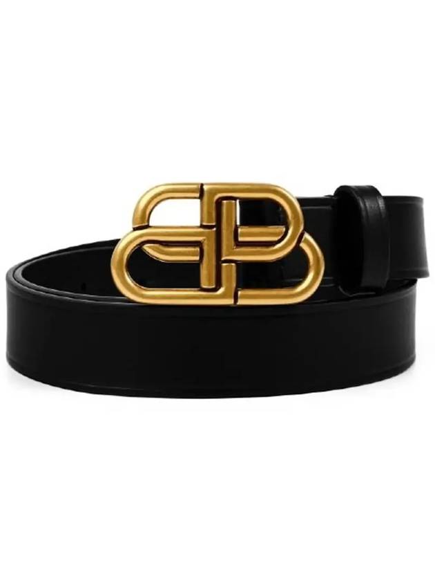 BB Buckle Belt Black Gold - BALENCIAGA - BALAAN 5