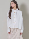 Ruffle blouse white - MITTE - BALAAN 3