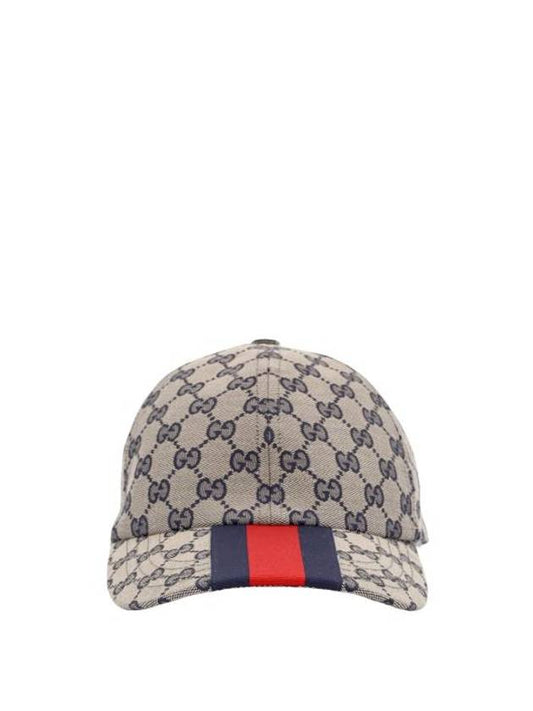 Original GG Base Ball Cap Beige Blue - GUCCI - BALAAN 1