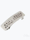 Crystal Metal Hair Clip Silver - MIU MIU - BALAAN 2