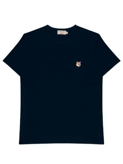 Fox Head Patch Classic Short Sleeve T-Shirt Ink Blue - MAISON KITSUNE - BALAAN 2