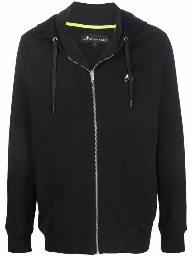 Hornaday Zip Up Hoodie Black - MOOSE KNUCKLES - BALAAN 1