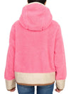 Teddy Zip-Up Hoodie Pink - MONCLER - BALAAN 6