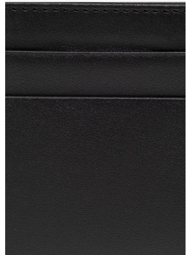 Raised Logo Calfskin Card Wallet Black - DOLCE&GABBANA - BALAAN 4