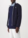 Embroidered Logo Zip-up Hoodie Navy - BRUNELLO CUCINELLI - BALAAN 3