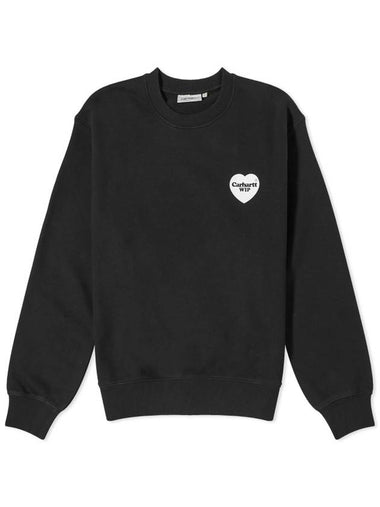 Heart Bandana Sweatshirt Black - CARHARTT WIP - BALAAN 1