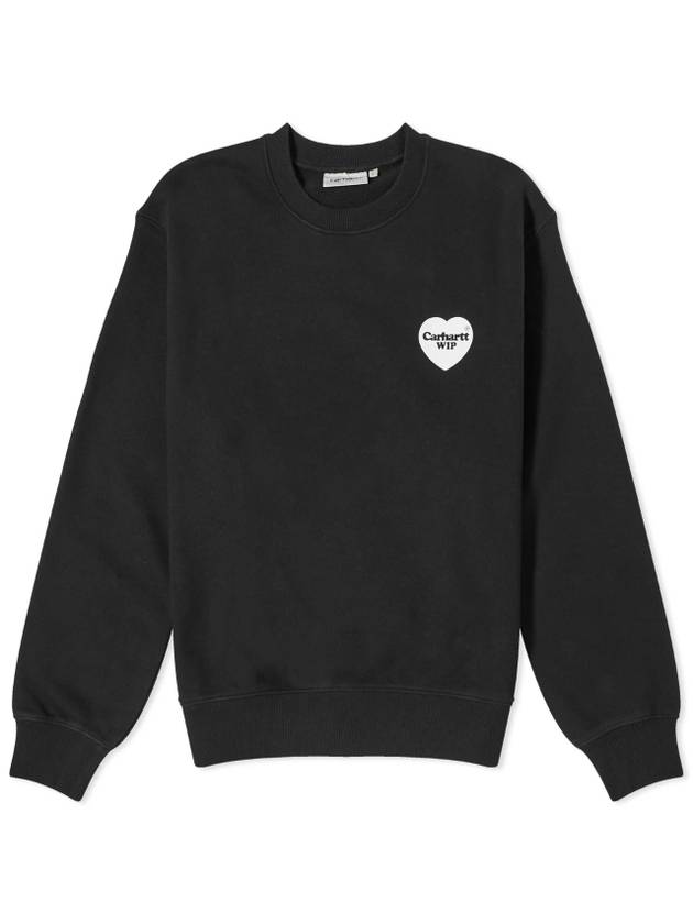 Heart Bandana Sweatshirt Black - CARHARTT WIP - BALAAN 1