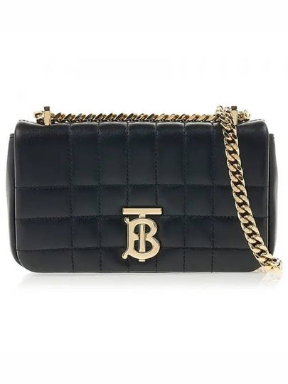 Quilted Lula Mini Leather Cross Bag Black - BURBERRY - BALAAN 2