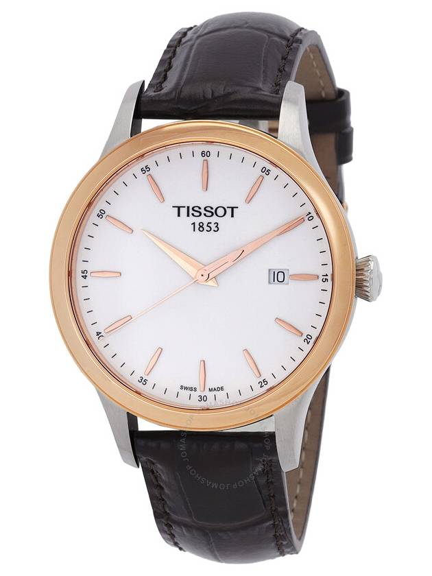 Tissot Couturier White Dial Brown Leather Men's Watch T9124104601100 - TISSOT - BALAAN 1