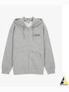 Logo Zip-Up Hoodie Grey - GANNI - BALAAN 2