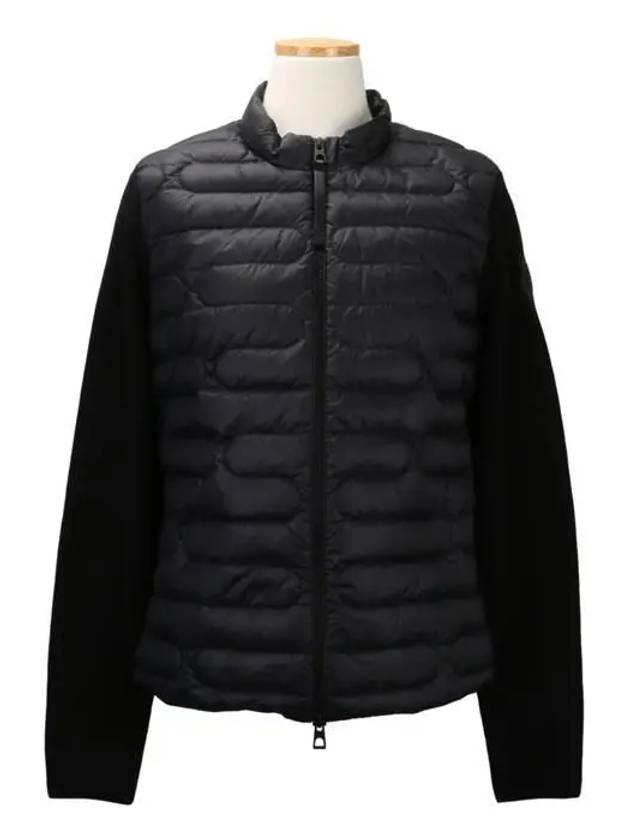 Padded Cotton Zip Up Cardigan Black - MONCLER - BALAAN 2