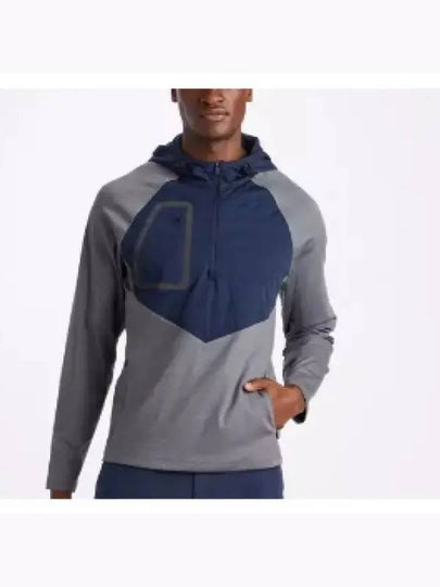 Men's Tech Interlock Quarter Zip Pullover Hoodie Charcoal - G/FORE - BALAAN 2