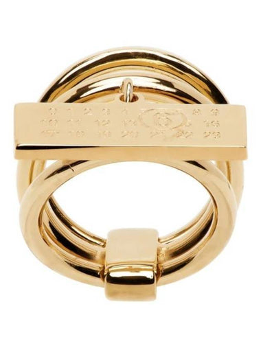 Number Motif Multi Band Ring Gold - MAISON MARGIELA - BALAAN 1