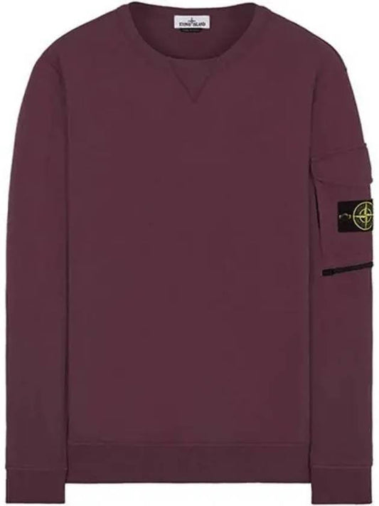 761561151 V0011 Wappen Patch Zipper Pocket Sweatshirt Burgundy Men s TJ 271755 - STONE ISLAND - BALAAN 1