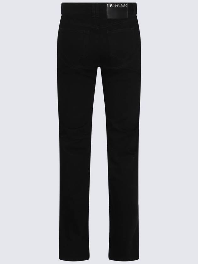 Mugler Black Cotton Denim Jeans - MUGLER - BALAAN 2