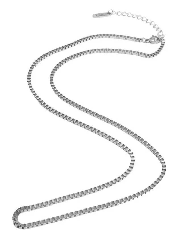 Square chain necklace surgical steel CLEF SSQ - BASSCLEF - BALAAN 3