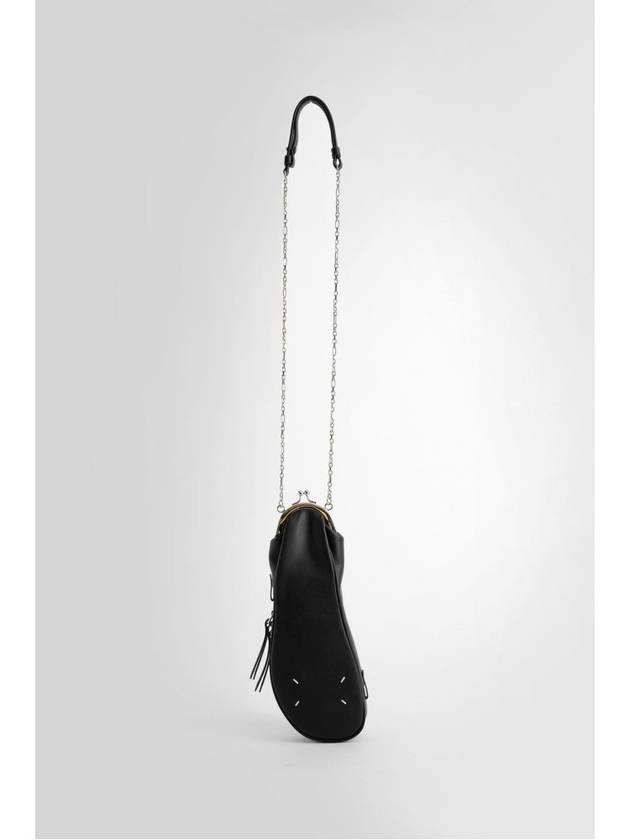 Tabi Embossed Stitch Chain Cross Bag Black - MAISON MARGIELA - BALAAN 4