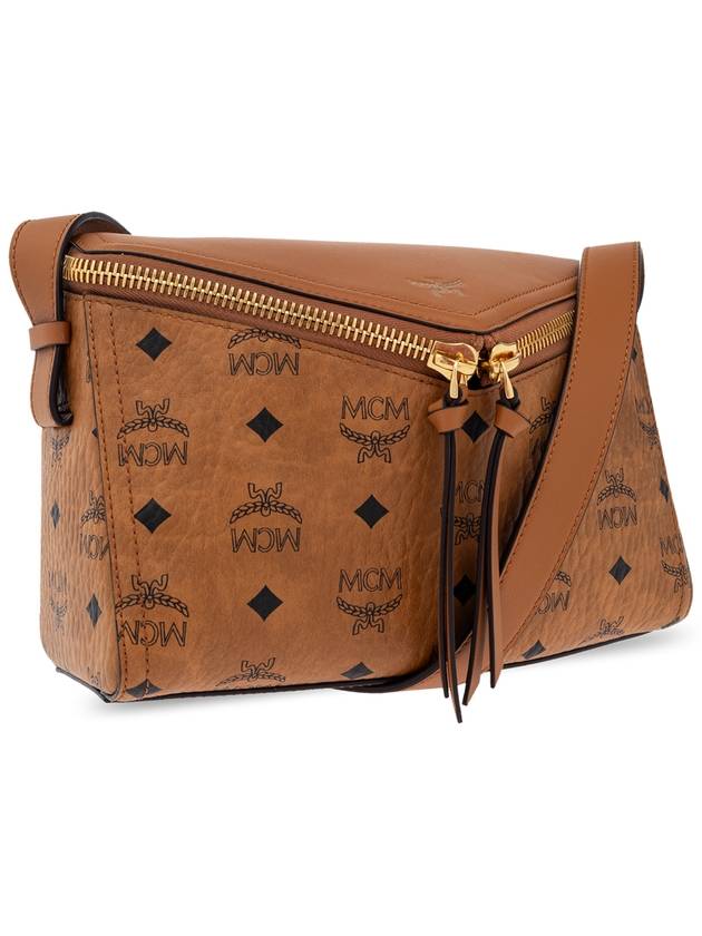 MCM Shoulder Bag With Visetos Print, Women's, Brown - MCM - BALAAN 4