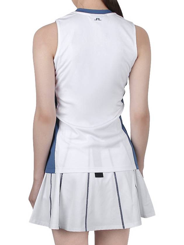 Leya Logo Tape Sleeveless White - J.LINDEBERG - BALAAN 4