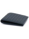 Intrecciato Calf Leather Half Wallet Navy - BOTTEGA VENETA - BALAAN 4