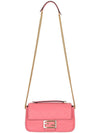 baguette emboss FF chain mini shoulder bag pink - FENDI - 5