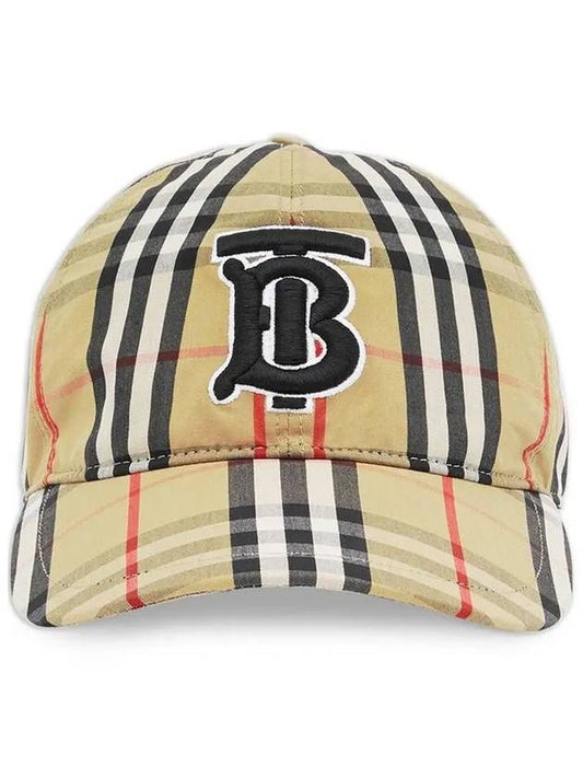 13th Anniversary Icon Embroidery Vintage Check Cap Hat 8027502 Others 1008830 - BURBERRY - BALAAN 1