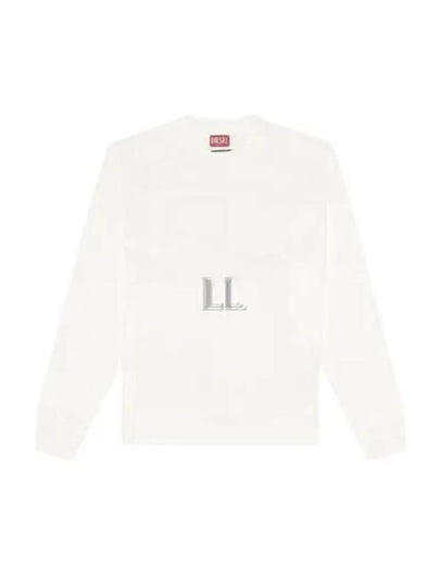 Men's Logo Embroidery Sweatshirt White - DIESEL - BALAAN 2