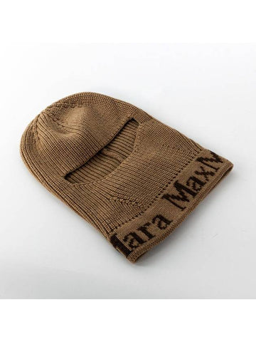 Luxury beanie ODE wool balaclava hat camel 45760224 - MAX MARA - BALAAN 1