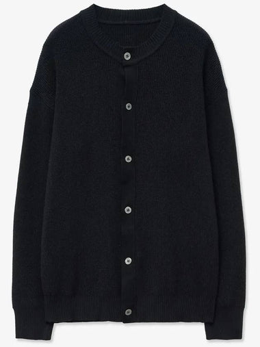 Soft round neck knit cardigan black - BLONDNINE - BALAAN 1