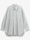 Popover Stripe Long Sleeve Shirt White - OUR LEGACY - BALAAN 2