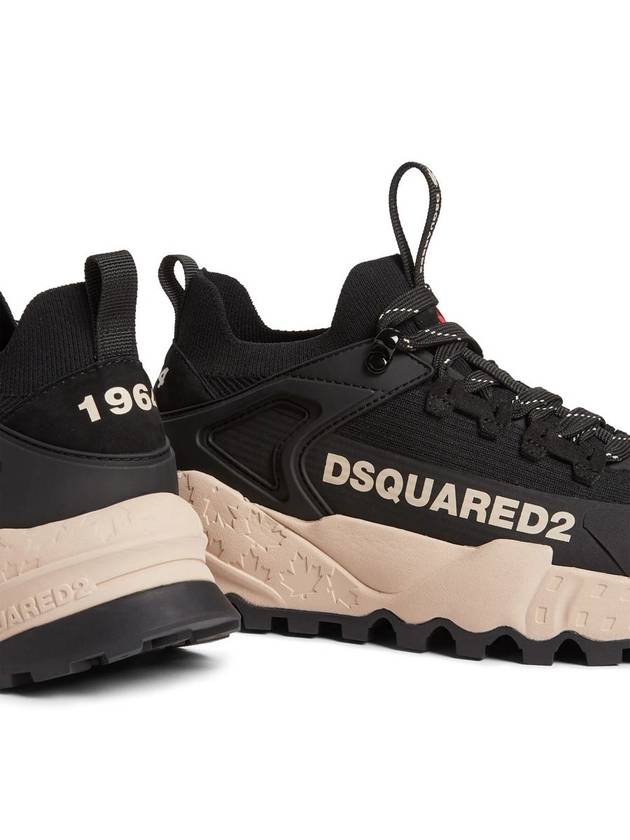 DSQUARED2 Lace-Up Low-Top Sneakers - DSQUARED2 - BALAAN 4