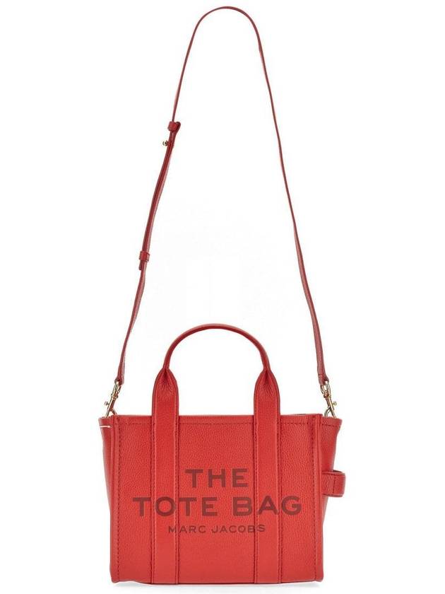 Small Leather Tote Bag Red - MARC JACOBS - BALAAN 3