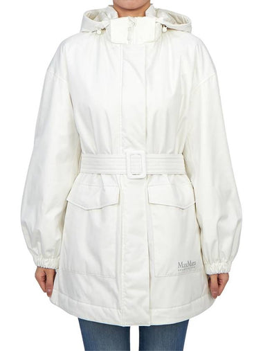 Circolo Hooded Padding White - MAX MARA - BALAAN 1