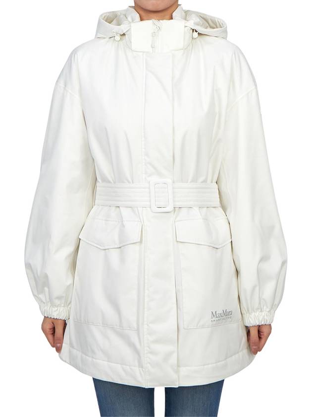 Circolo Hooded Padding White - MAX MARA - BALAAN 4