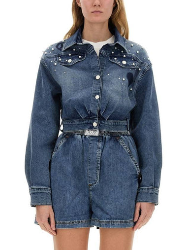 Moschino Jeans Shirt With Logo - MOSCHINO - BALAAN 1