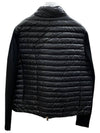 Padded Wool Cardigan Black - MONCLER - BALAAN 4